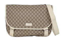 GG Besace Messenger, Canvas, Beige/White, 201725, 2*